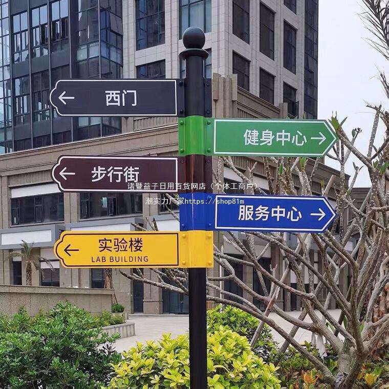 户外导向牌立式指路牌景区指示牌路标引导牌标识牌分流指引牌