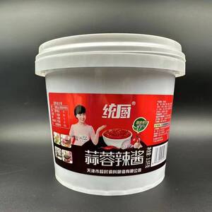 天津统厨蒜蓉辣酱桶装3.5KG蒜蓉辣椒酱商用烤冷面酱烧烤酱
