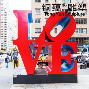 饰雕塑厂家 不锈钢字母LOVE雕塑玻璃钢英文love模型商场婚庆LOVE装