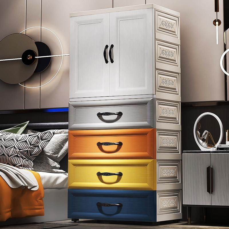 简易开门衣柜家用卧室现代简约衣橱儿童塑料收纳柜宝宝婴儿挂衣柜,住宅家具,独立衣柜,淘宝优惠券,粉丝福利购,淘宝优惠卷