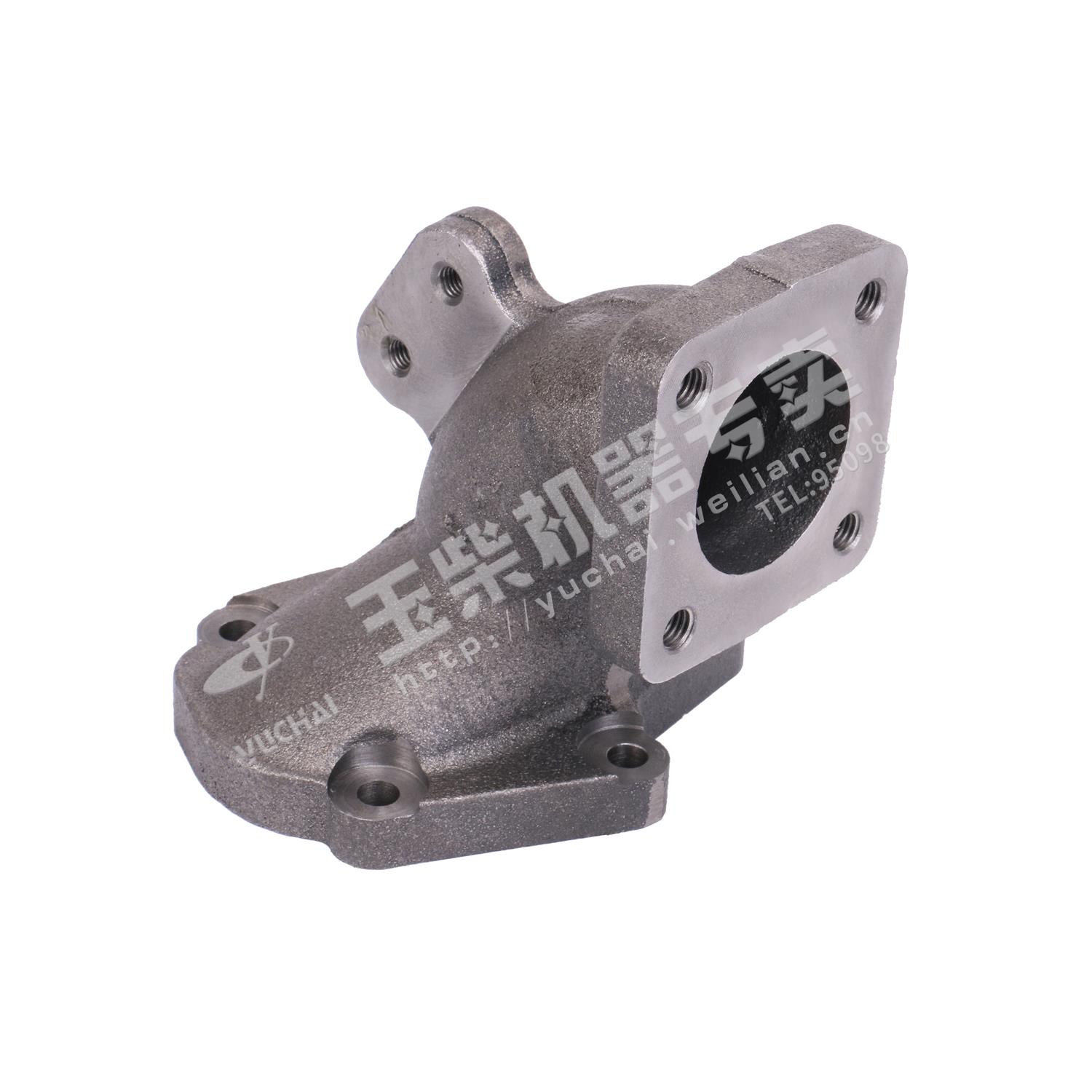 玉柴发动机原厂配件YC4108工程机涡轮后排气弯管D7700增压器尾管