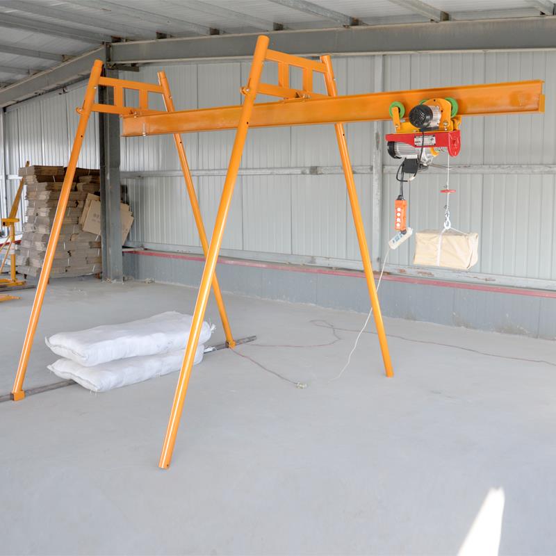室内工字钢钢丝绳吊机家用提升机小型电动起重吊装配重葫芦支架