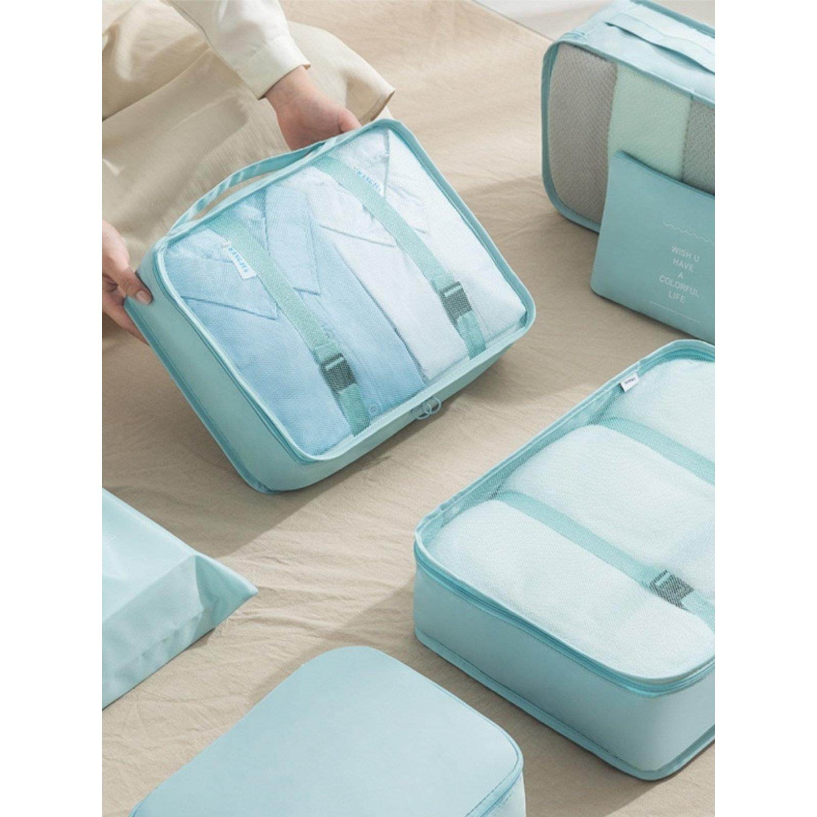 旅行收纳袋分装袋外出行李箱衣物内衣鞋行李分类整理收纳包牛津布,收纳整理,其他收纳袋,淘宝优惠券,粉丝福利购,淘宝优惠卷