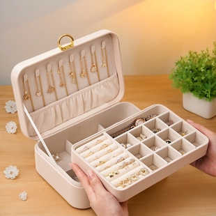 2025高端精致黄金专用首饰收纳盒项链戒指手镯耳饰