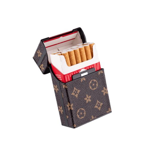 皮质烟盒套男20支装专用软硬包