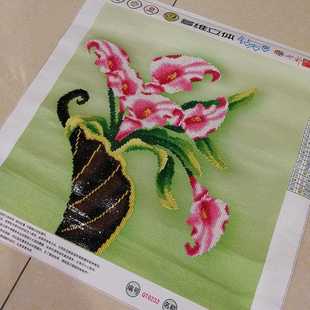 直销新款5D钻石画成品图印象花开富贵非满钻纯手工贴十字绣现货出