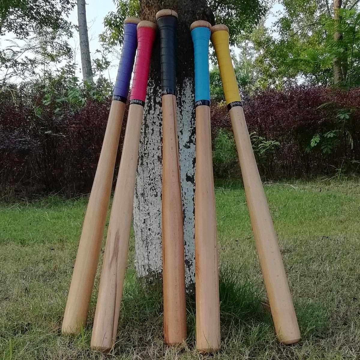 直销新款实心榉木棒球棒应急棒球棍加厚实木硬木应急垒球棒球杆