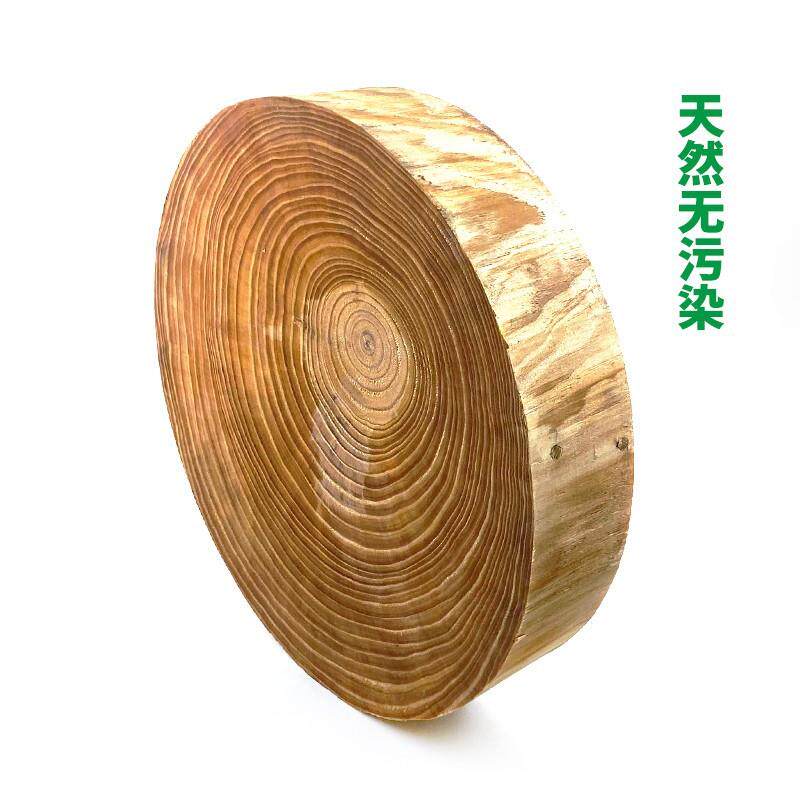 直销新款圆形松木砧板加厚商用实木菜墩家用厨房切剁肉砍骨头案板