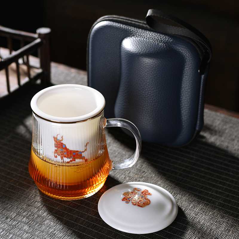 新款直销新款带盖创意旅行马克杯办公陶瓷玻璃杯子广告杯商务礼品