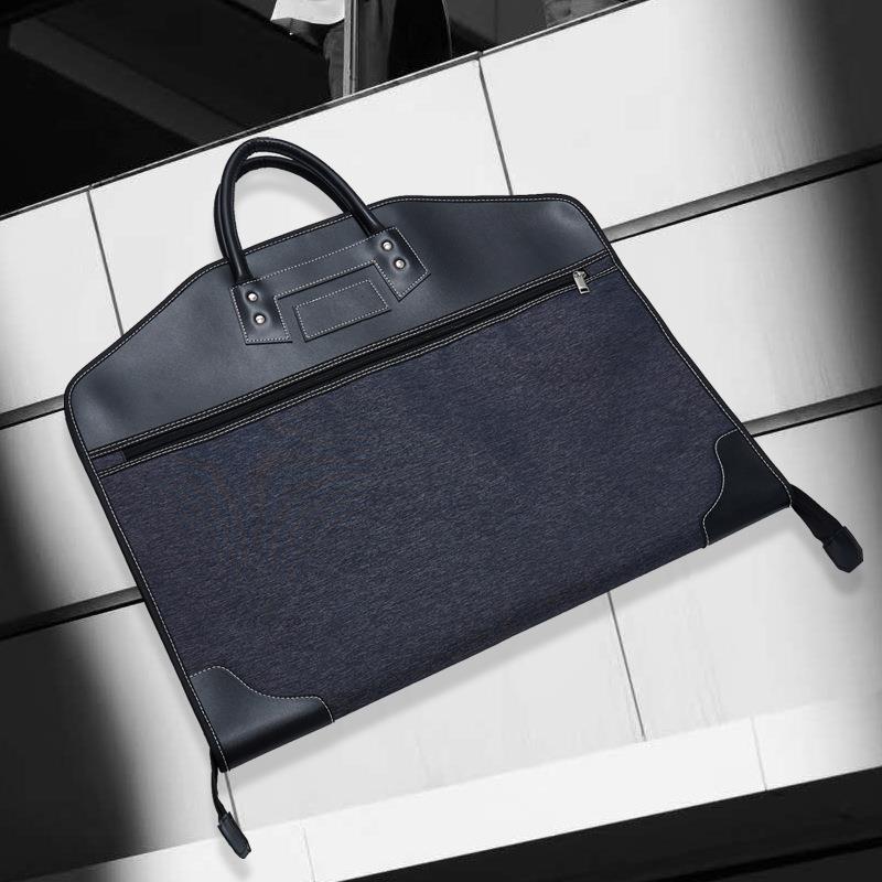 直销新款尼龙西装袋手提袋旅行便捷西服套拉链袋防尘折叠袋直供新