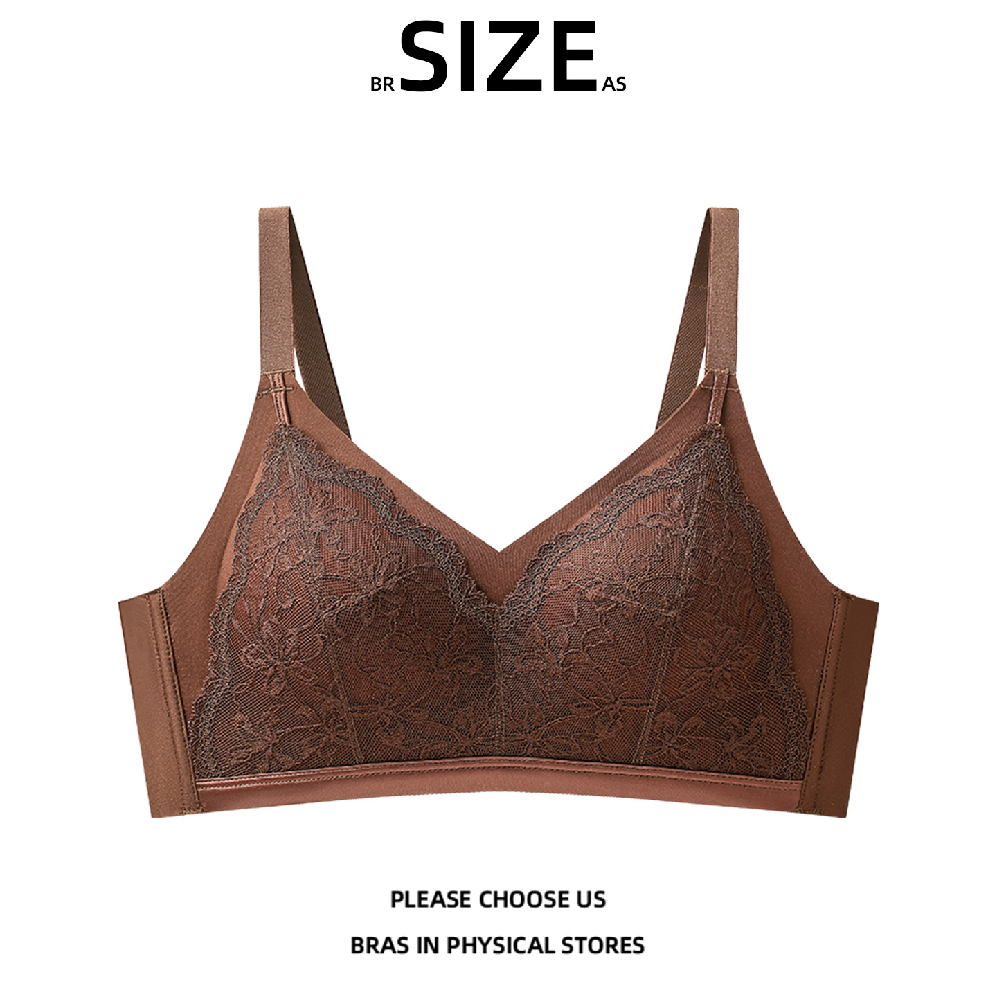 BR SIZE AS2025新款爆款无痕内衣女秋冬无钢圈提拉舒适聚拢文胸罩