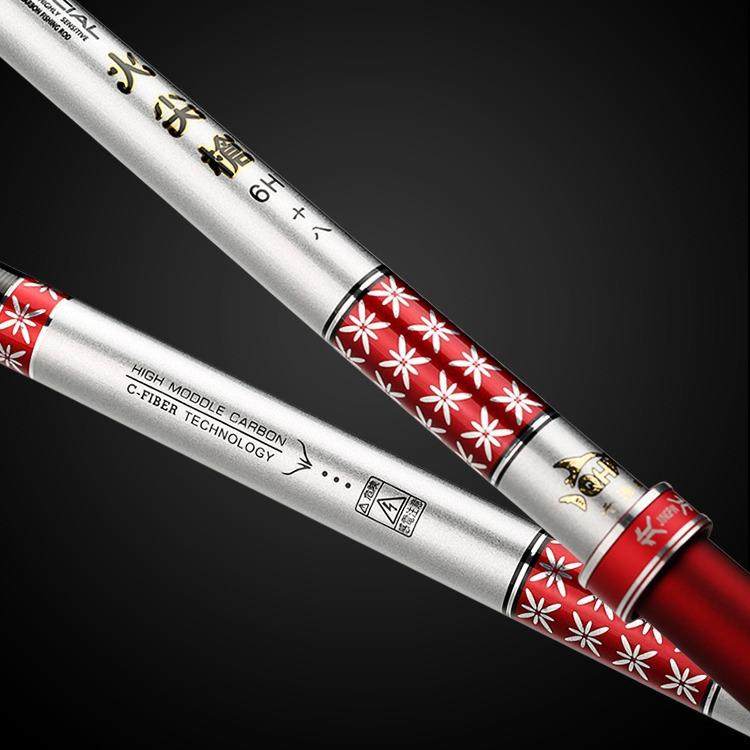 直销新款大五节19调5.4米5.9米黑坑鲤竿飞鱼竿钓鱼竿超轻超硬台钓