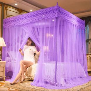 直销新款 蚊帐三开门1.5m加密防蚊帐纱加粗支架 跨境新款 宫廷落地式