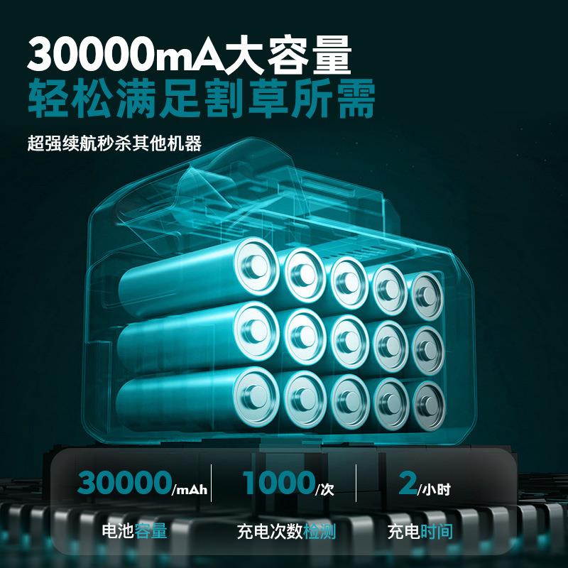 直销新款锂电池电动割草机充电式大功率割草神器除草机农用工具除