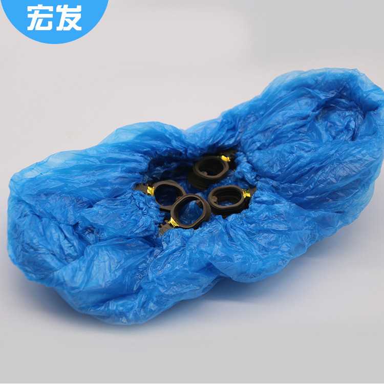 新款直销包邮一次性塑料鞋套T型G型卡扣防水加厚加大款家用鞋套机