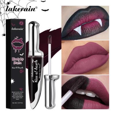 kiss of death bloody lip stain万圣节唇彩彩妆唇釉