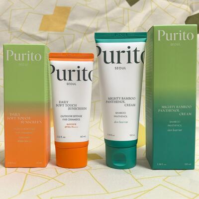 跨境现货Purito面霜竹萃泛醇强效面霜舒缓保湿修复屏障Purito