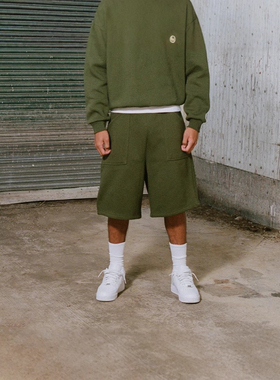 Shorts Men短裤跨境欧美嘻哈五分裤夏季纯色宽松大码外穿休闲长裤