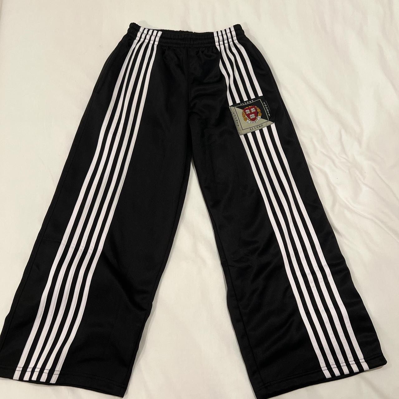 欧美条纹休闲裤复古原宿Y2K阔腿裤街头Striped slacks with wide