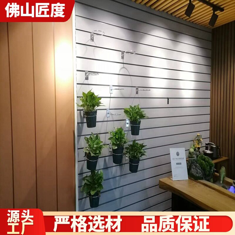 户外塑木拼接地板 外墙集成装饰木塑材料 阳台办公室木塑挂板批发