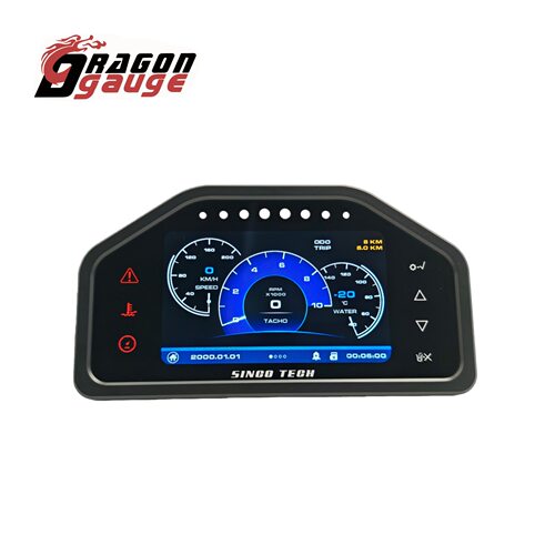 赛车改装车仪表12V通用LCD多界面触屏车速多功能赛车仪表DO928