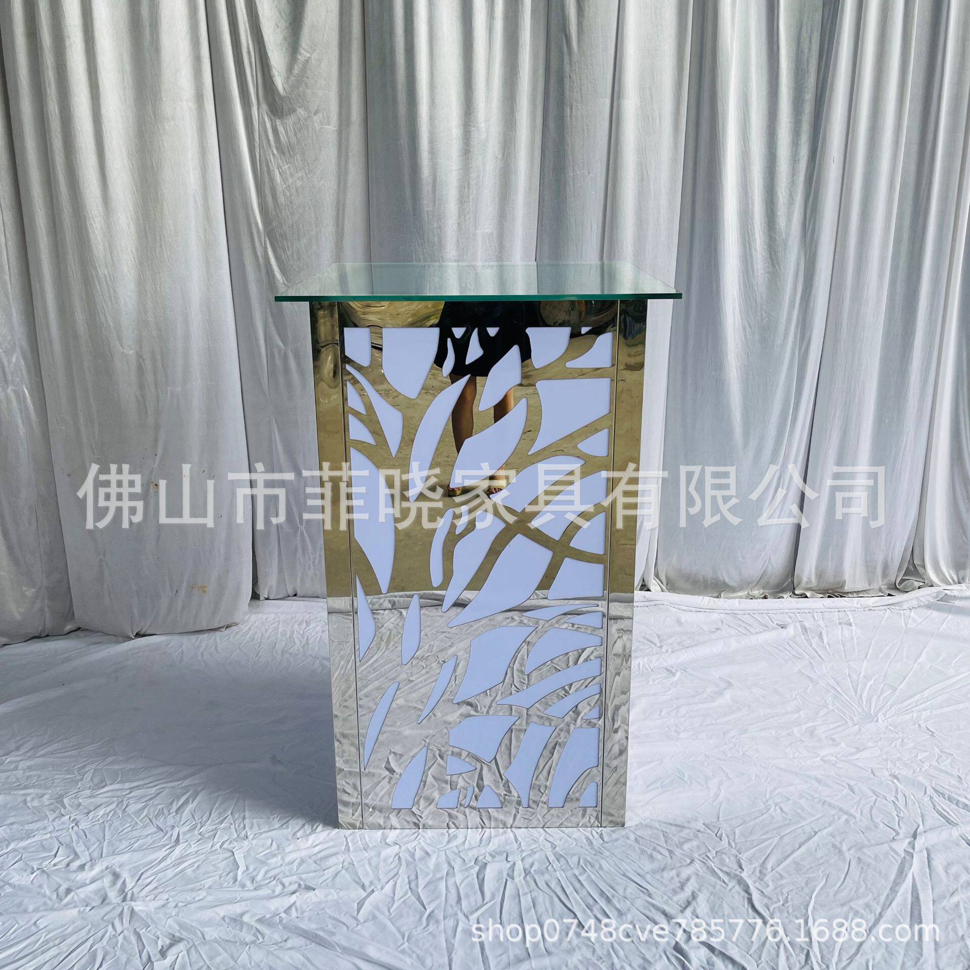 婚庆不锈钢LED吧台婚庆宴会吧桌外贸出口不锈钢吧台外贸出口吧台