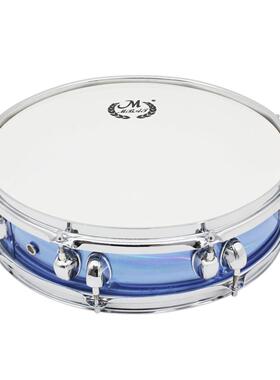 热卖14寸小军鼓超薄蓝色小队鼓乐队演出军鼓行进鼓送背带鼓棒