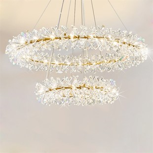 水晶简约大气客厅卧室LED装 新款 北欧风格 饰餐厅吊灯 包邮