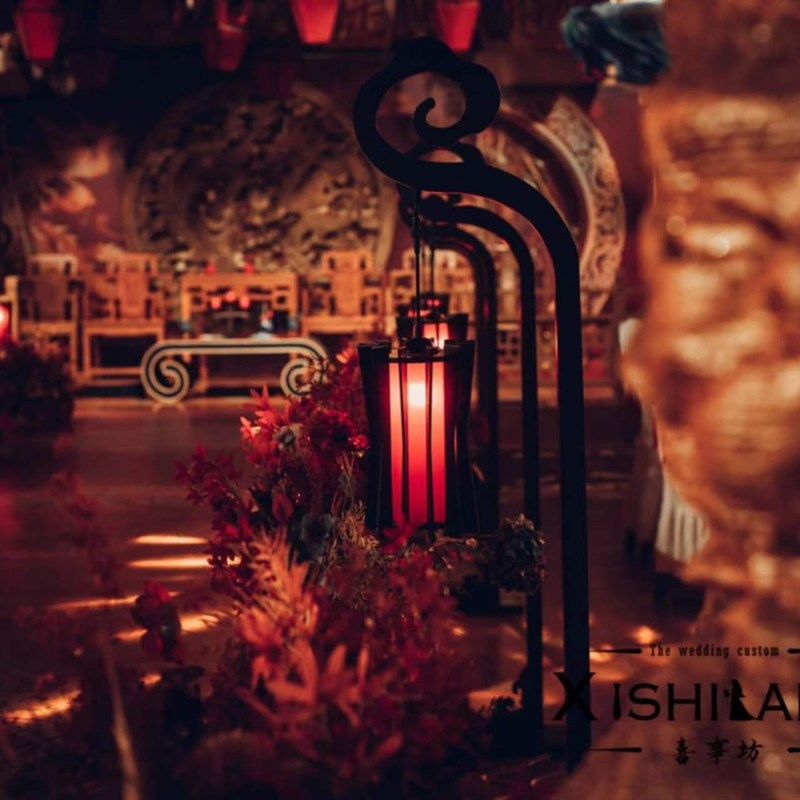 中国风婚礼布置汉唐宫灯风韵路引新中式灯笼路引屏风婚庆道具摆件