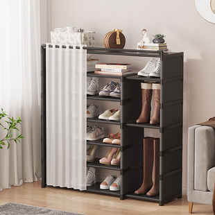 盒分层隔板 架子防尘收纳神器省空间多层宿舍鞋 简易鞋 架家用门口鞋