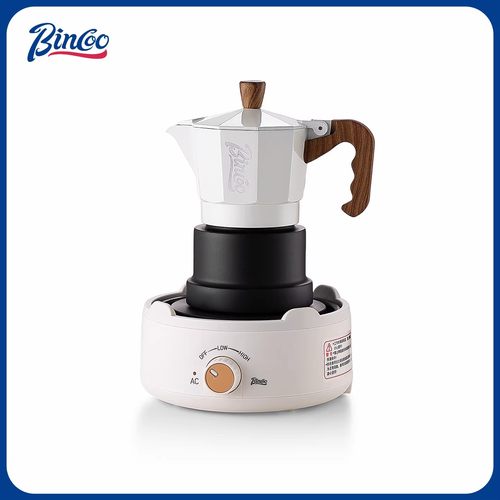 Bincoo三阀咖啡摩卡壶双阀家用可明火煮咖啡意式咖啡壶套装