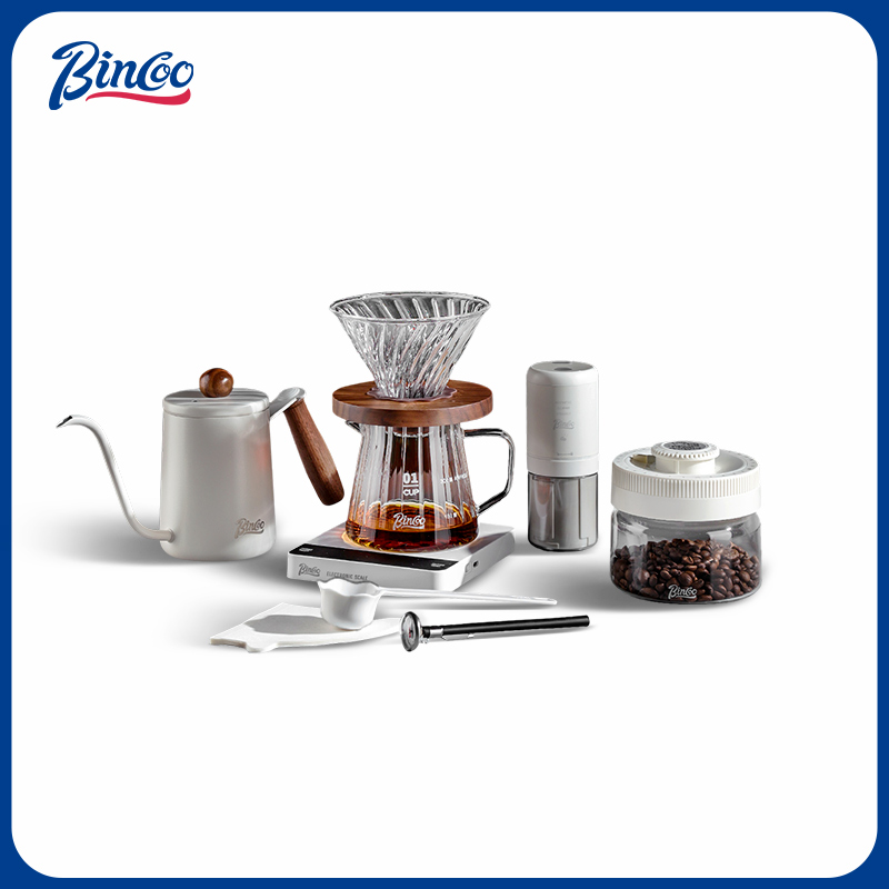 Bincoo手冲咖啡壶套装冰美式滴漏过滤杯分享壶冲泡手磨豆咖啡器具