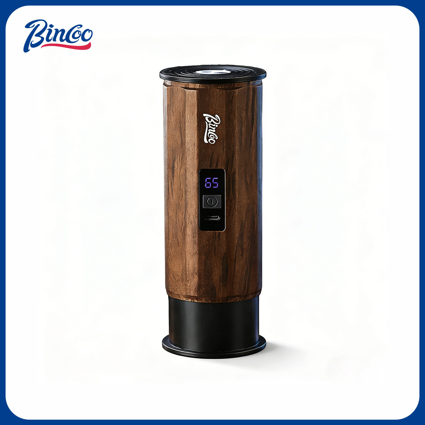 Bincoo木纹电动磨豆机咖啡研磨机