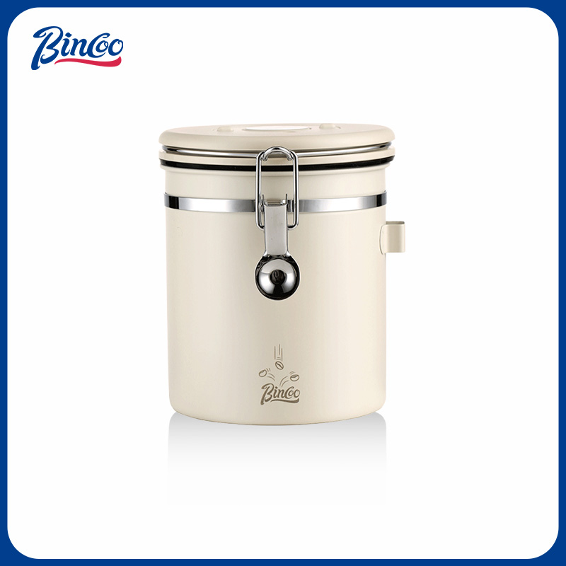 Bincoo咖啡豆保存罐密封罐单向排气养豆罐咖啡粉储存罐储豆收纳罐