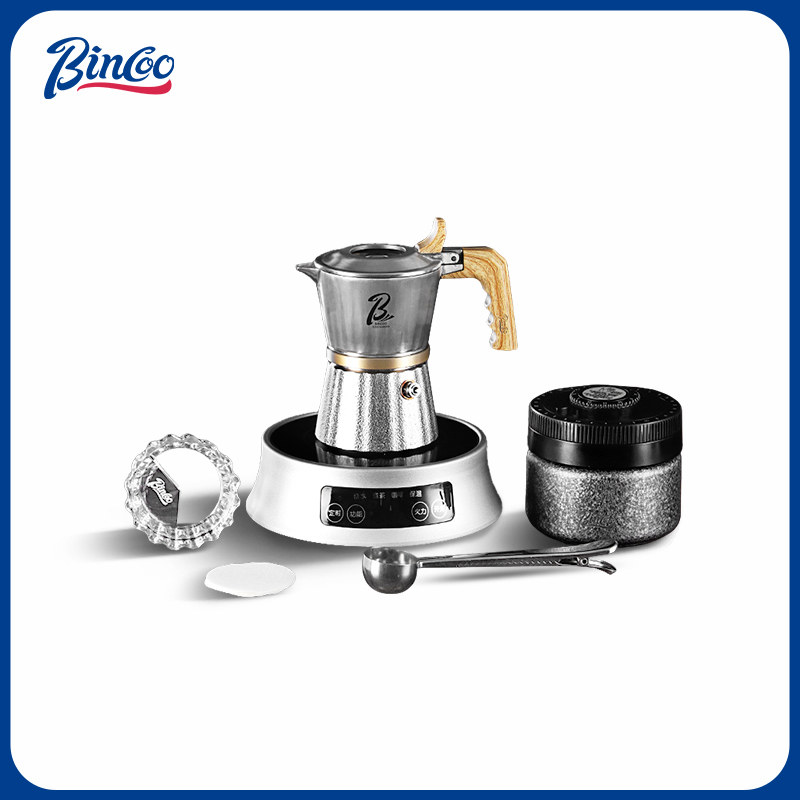 Bincoo三阀摩卡壶双阀316不锈钢家用小型咖啡机意式咖啡壶萃取机,餐饮具,摩卡壶,淘宝优惠券,粉丝福利购,淘宝优惠卷