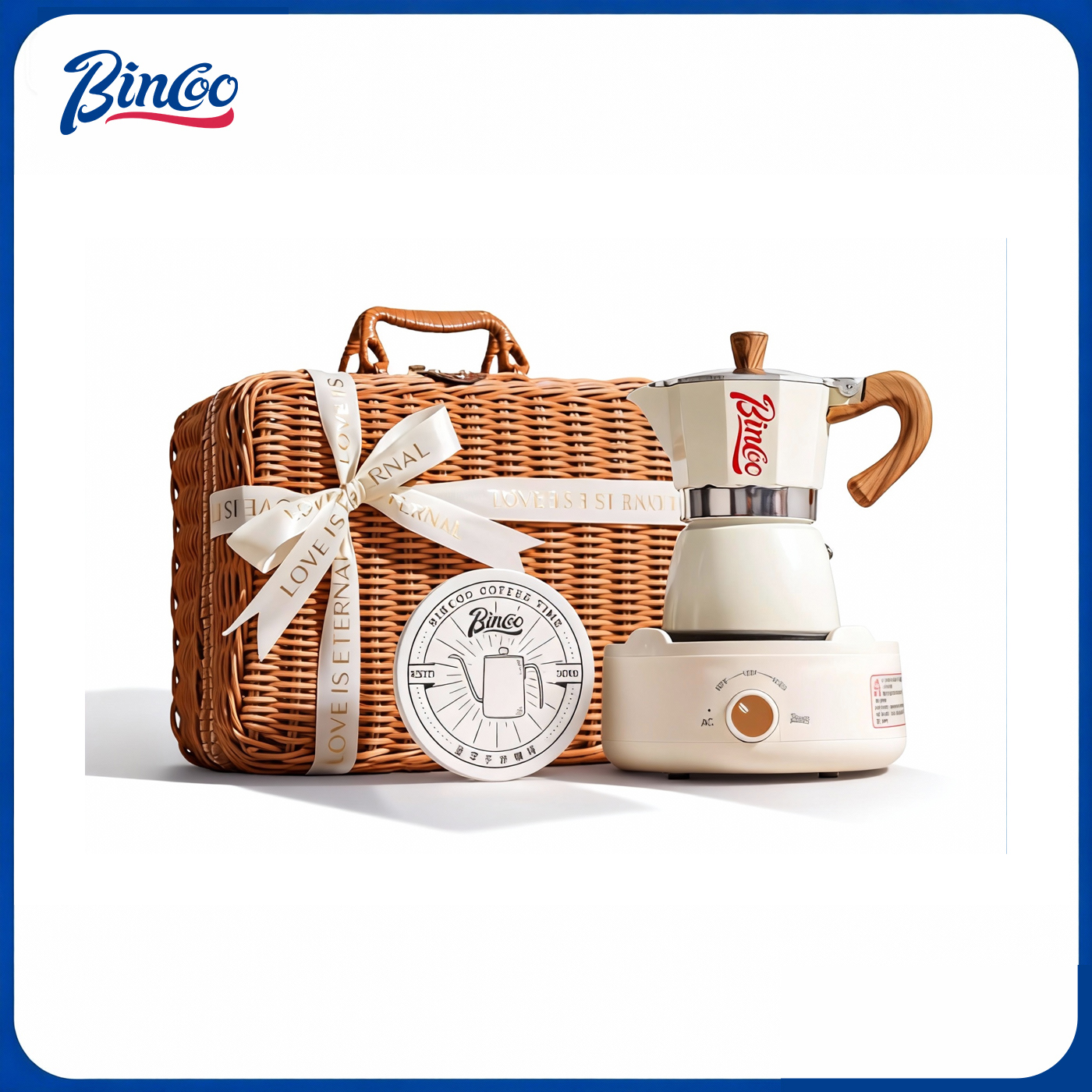 Bincoo摩卡壶礼盒套装生日礼物意式咖啡器具实用高级感结婚伴手礼