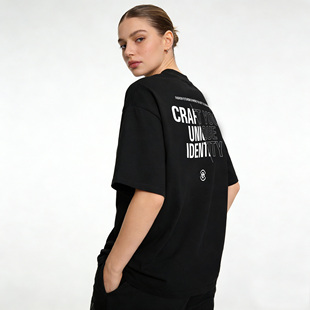 ZMOH男士圆领短袖2026年春季新款美式上衣纯棉透气女简约落肩T恤