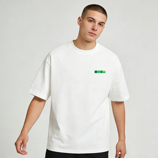 ZMOH男士圆领短袖2026年春季新款休闲美式上衣纯棉透气女落肩T恤