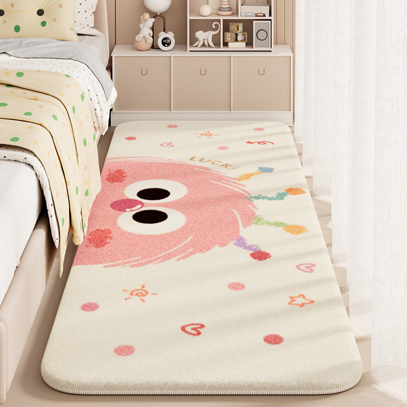 仿羊绒地垫床边飘窗耐脏柔软易打理地垫卧室整铺垫