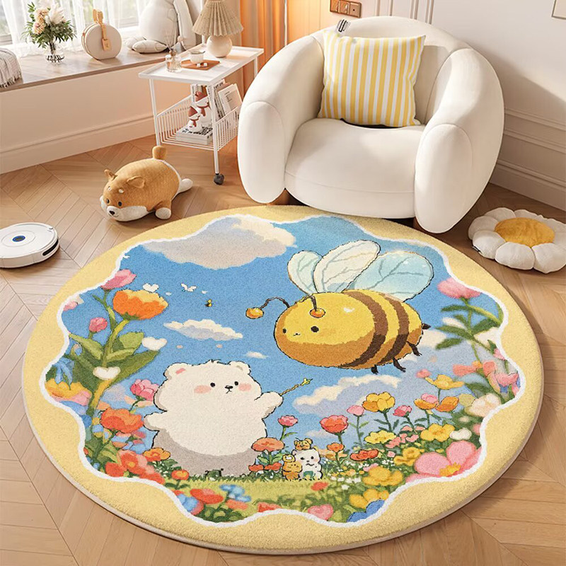 九锦蜀卡通仿羊绒客厅卧室可机洗耐磨地毯垫,居家布艺,地毯,淘宝优惠券,粉丝福利购,淘宝优惠卷