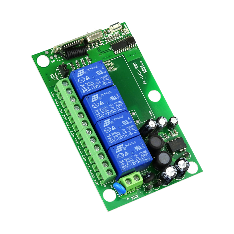 AK-04S-220V 宽电压85V-220V4路灯具 电源LED灯 书柜衣柜电源开关