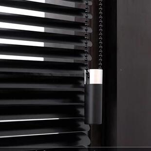 靓巢叶窗免百打孔黑色公室卫生间浴F965657H室遮办光遮阳帘防水百