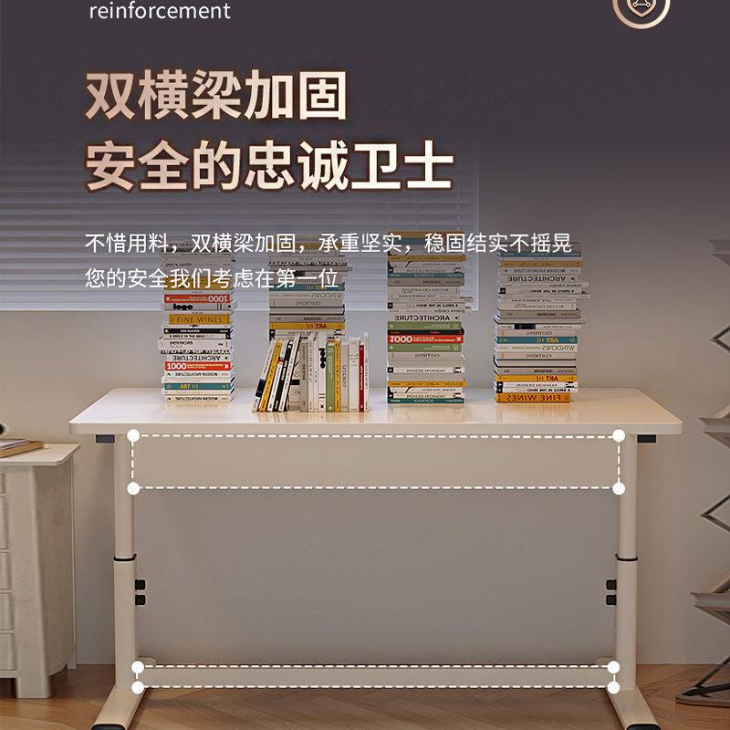 贝肯特升降桌手摇升降桌电脑桌学习桌书桌家用台式写字桌电脑桌