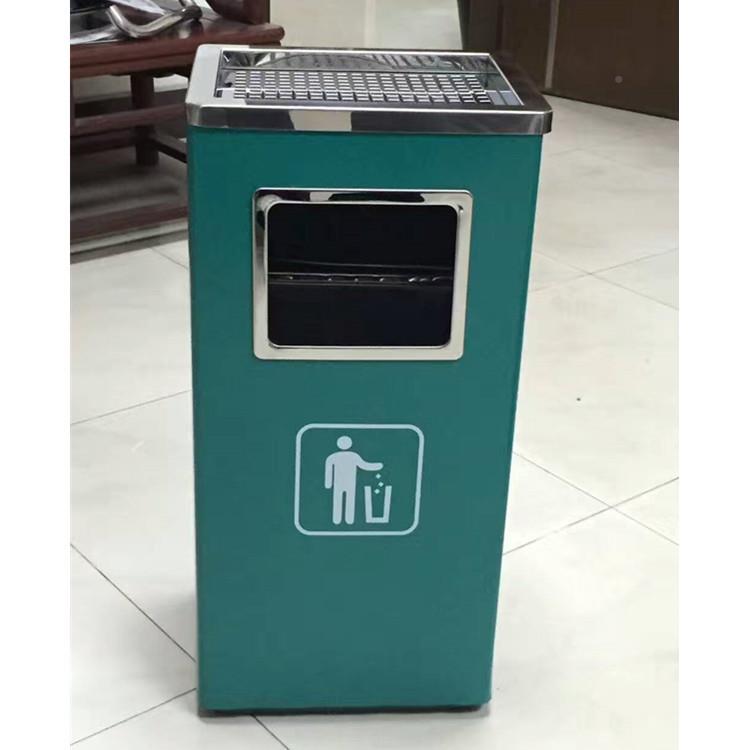长方形丽烟桶灰桶可墨做LOGO办公室中号室内电网绿色垃圾QXR格桶