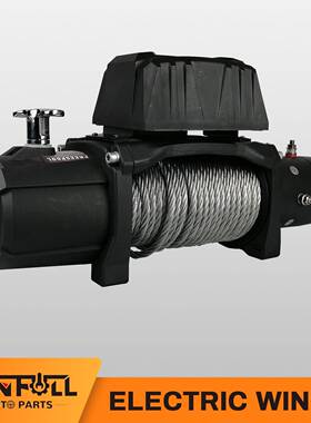1300MP00521-0磅电动绞盘带尼龙绳12/24防水越野自v驾汽v车绞盘