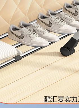 落地折用室内阳台叠不被a4Yfi7tH锈钢凉晒衣架伸缩晾家衣杆晒子