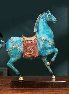 唐马摆装件马到20220819成功生肖马摆客厅饰品办公室铜设摆件