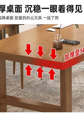 加厚简约办公桌台老板桌总裁桌经理长大班单人董办公事桌落wefg51