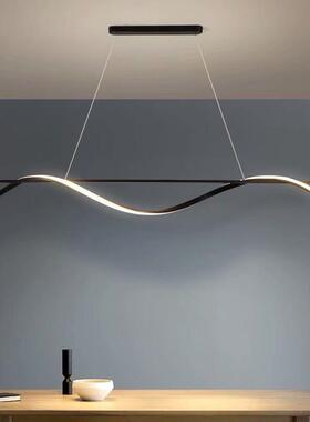 LED餐厅约吊台灯书房905现桌代简餐吧台灯创意个性前办公led长条