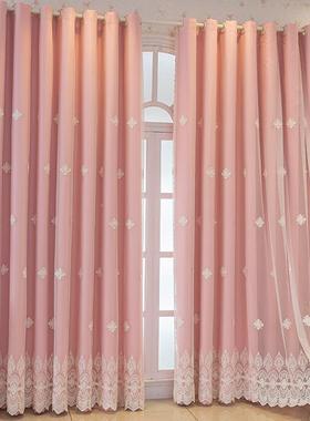 双层一体窗帘布料现代遮简约F97765J5光色客厅卧室新飘窗可订新款
